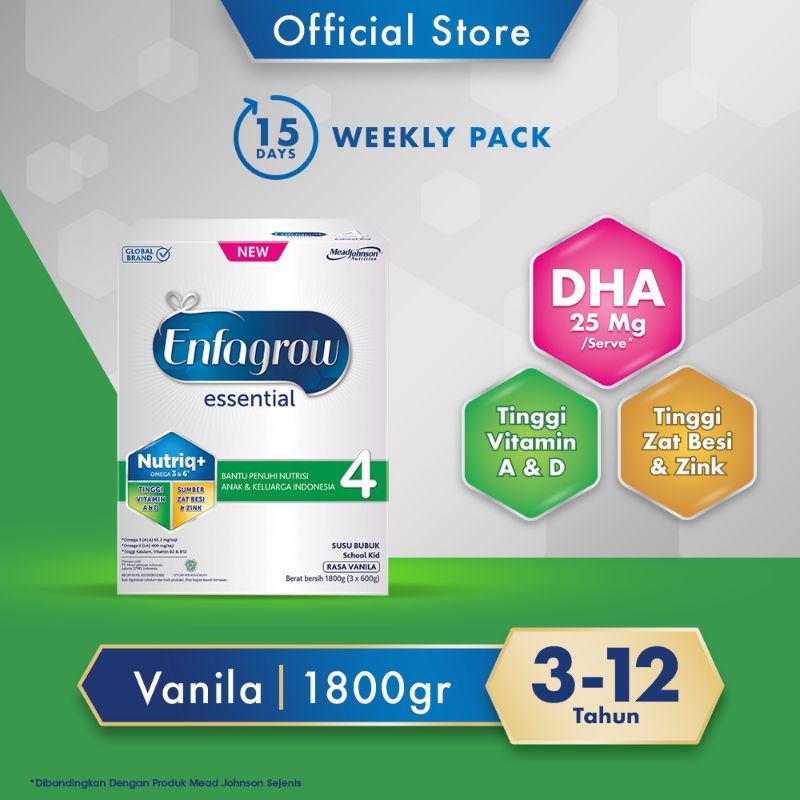 ENFAGROW ESSENTIAL 4 SUSU FORMULA 1800GR