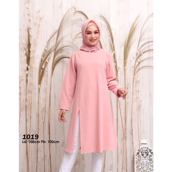 Tunik Terbaru Baju muslim kaos original casual dan formal new Merah Muda Z8S2 Atasan Wanita Casual Dress Tunik Termurah Style Modern Berkualitas Best Seller Kemeja Tunik Wanita Trendy Nyaman Kemeja Tunik Premium Kekinian Bagus Atasan Tunic Simple Fashion