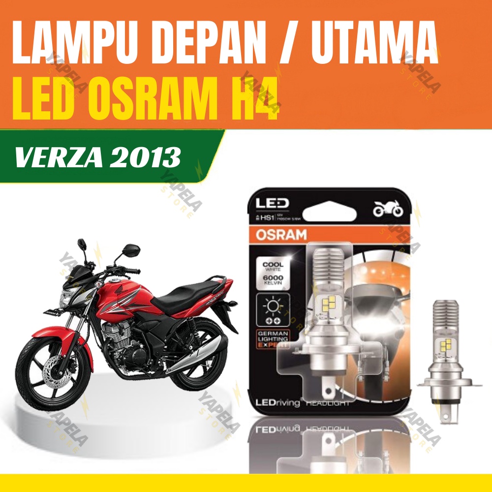 Lampu Depan LED Motor Verza 2013 HS1/H4 OSRAM Original