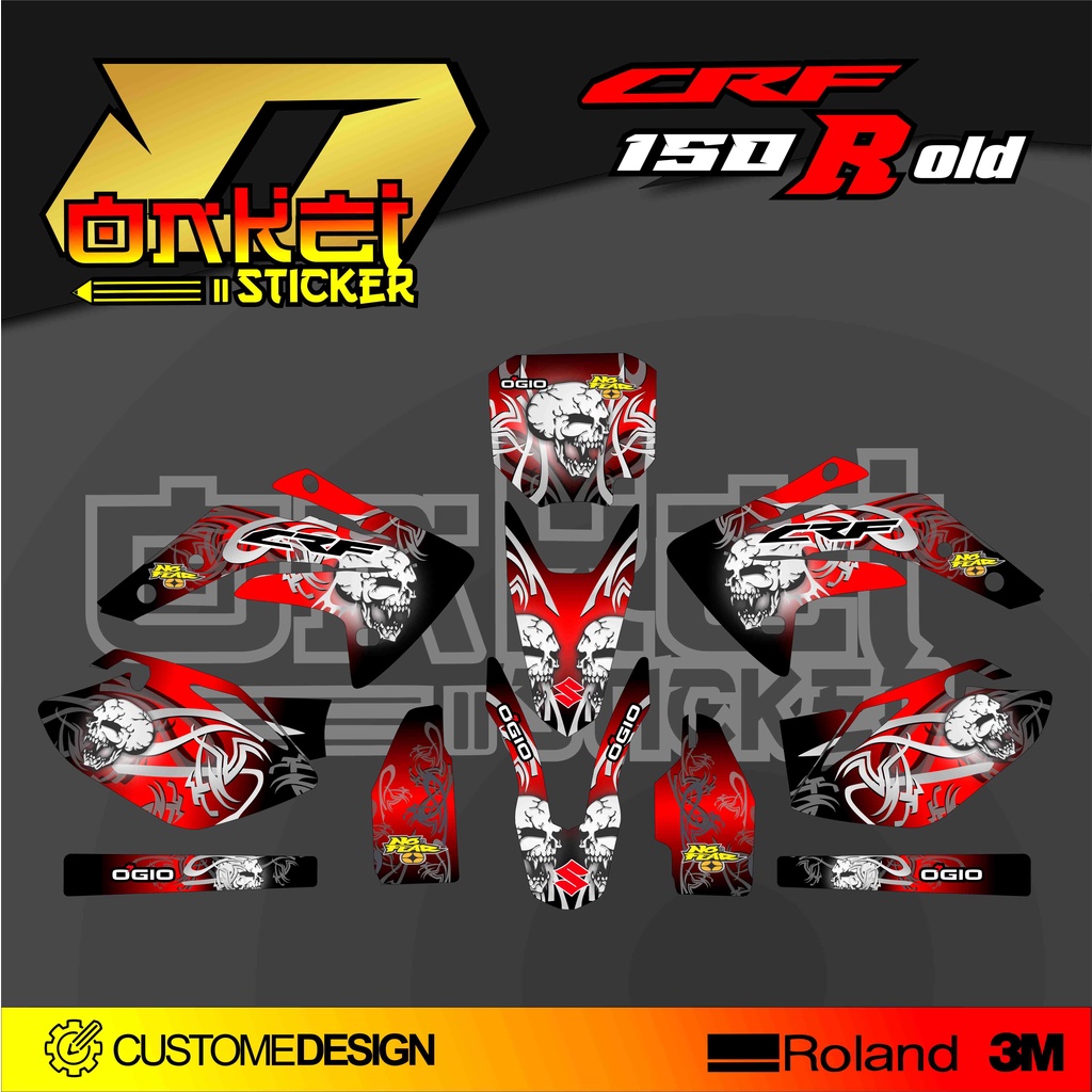 DECAL STICKER CRF 150 R OLD MM