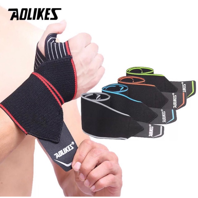 1540 AOLIKES HOOK WRIST WRAP BAND STRAP SUPPORT SARUNG TANGAN GLOVE