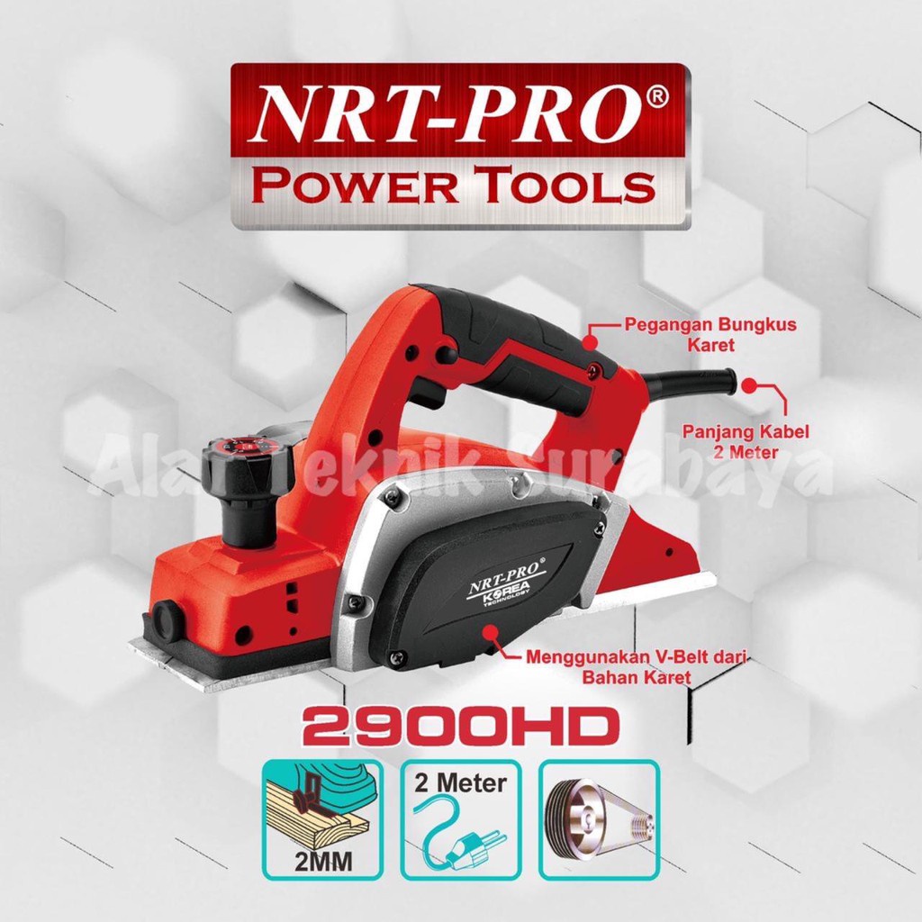 ELECTRIC PLANER NRT-PRO 2900 HD NORITA MESIN PLANNER KAYU SERUT PASAH KETAM SUGU KAYU HEAVY DUTY BES