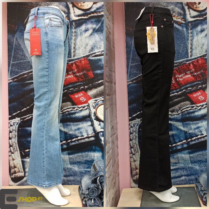 celana jeans BOOTCUT/CUTBRAY wanita brand AKO JEANS ORIGINAL - 16-3306/7/16-3312
