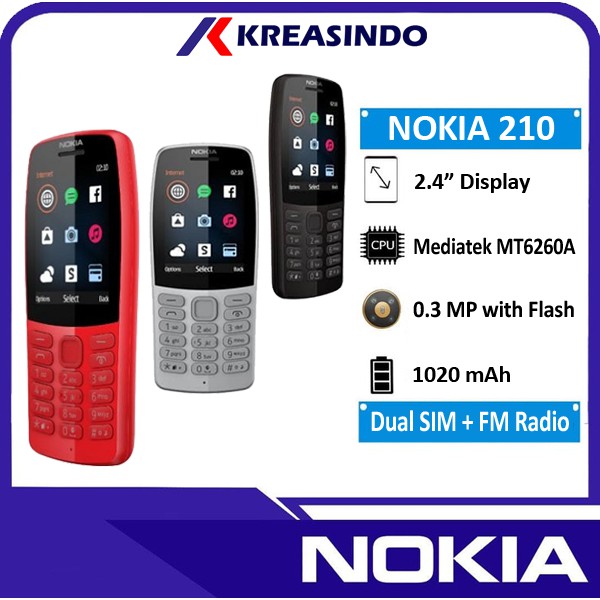 Nokia 210 Original Garansi Resmi