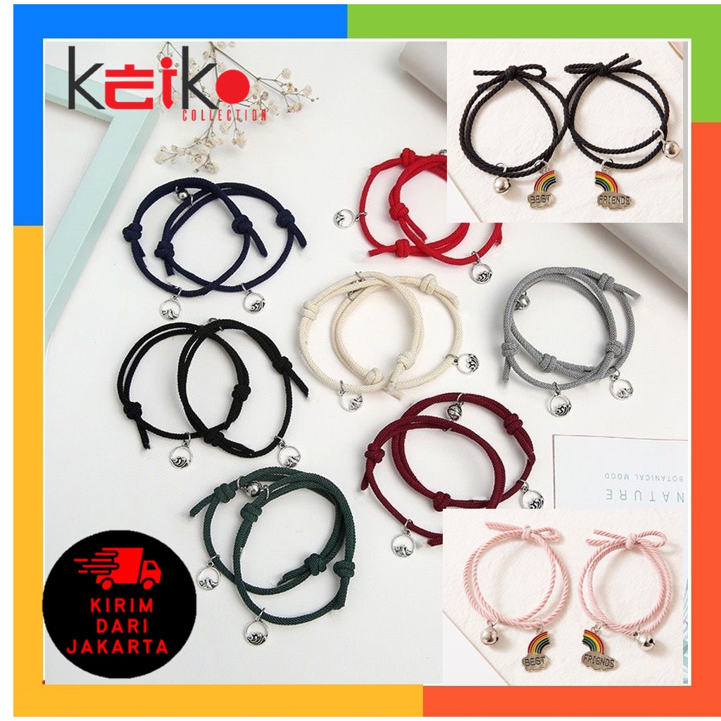 [TERMURAH] 2 PCS GELANG COUPLE MAGNET/1 PASANG GELANG COUPLE MAGNET/1 PASANG GELANG PERSAHABATAN/GELANG COUPLE/GELANG BEST FRIEND