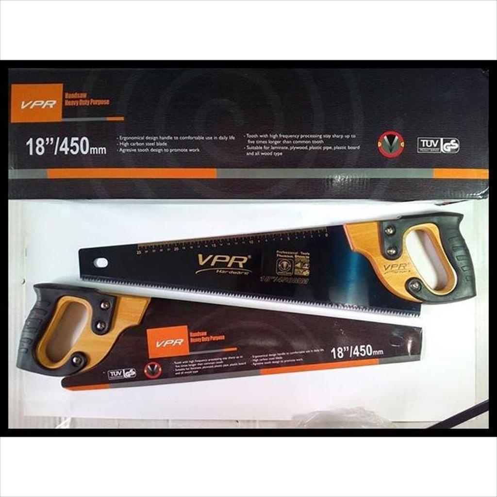 Aneka - GERGAJI KAYU LAPIS KARET 18" VPR GRAJI BELAH KAYU JATI BERKUALITAS