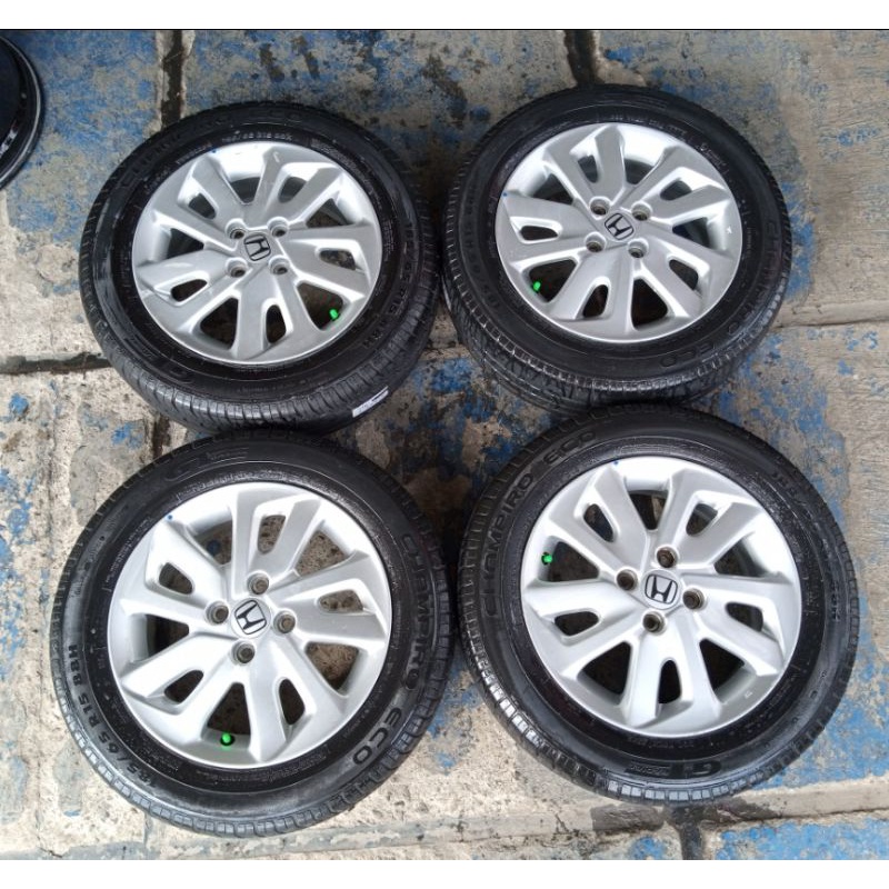 Velg Mobil Second OEM MOBILIO Ring 15 + Ban GT RADIAL 185 65 R15 BRIO CALYA AGYA IGNIS