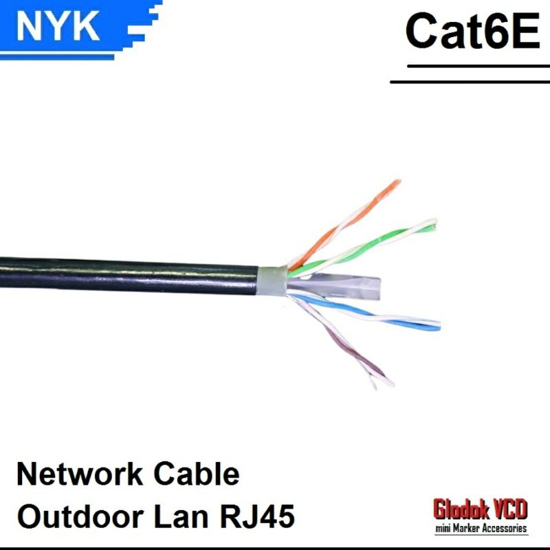 NYK Kabel Lan UTP Outdoor Cat6E Ethernet / Internet Cable