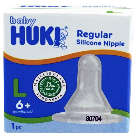 Baby Huki Dot Reg Silicone Nipple 1's