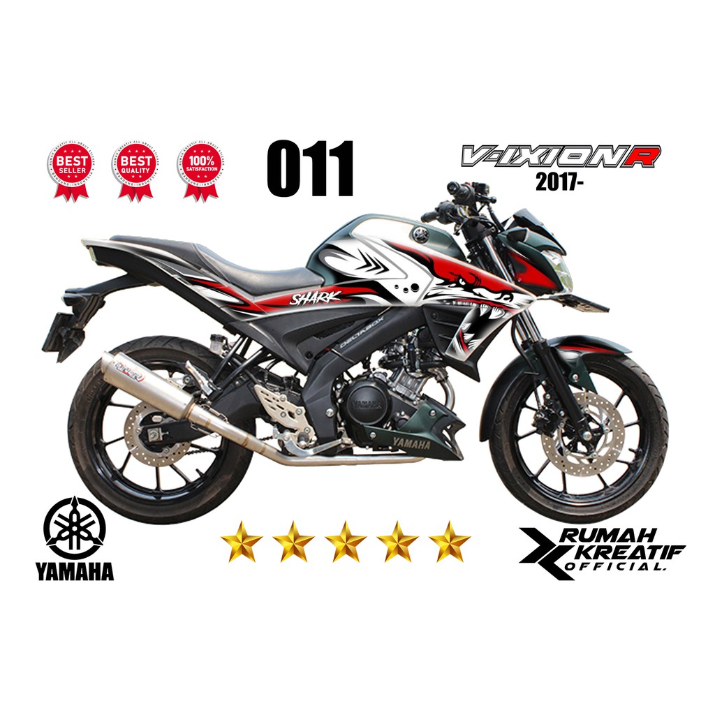 Jual V IXION R All New Vixion 150 2018 2020 Striping Stiker Decal Custom Variasi C Indonesia Shopee Indonesia