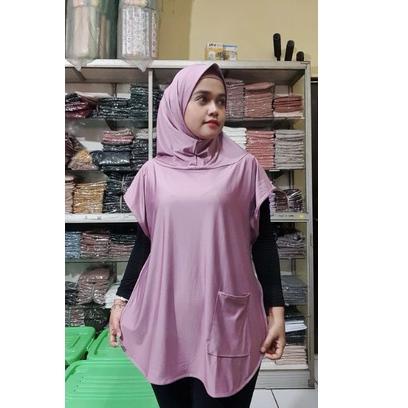 ✤ Hijab Rompi Sport Jilbab Kerudung Olahraga Joging Senam Bersepedah ✪