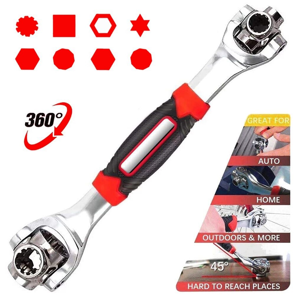 Kunci Pas Mobil Motor Sepeda Multifungsi Kunci Pas Tinger Wrench Multifungsi 48 in 1 - GJ013