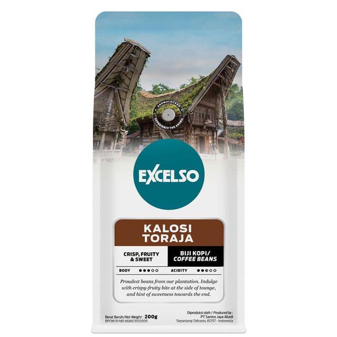 

Excelso Kalosi Toraja Coffee 200 gram - Biji Kopi