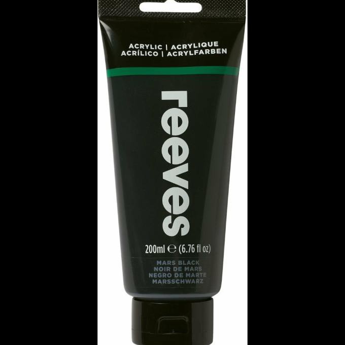 

Sale! Reeves Acrylic Paint 200Ml Mars Black Murah