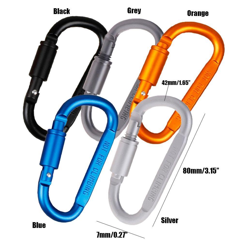 Bertanya-tanya1 /2 /5 /10 Pcs Climbing D Carabiner Baru Panas Paduan Aluminium Aksesoris Luar Ruangan Camping Hiking Kait