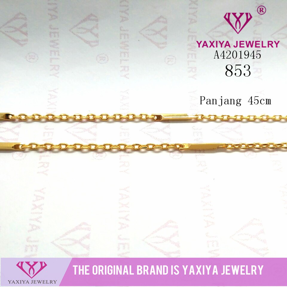 

kalung rantai nuri balok imitasi lapis emas gold18k 546