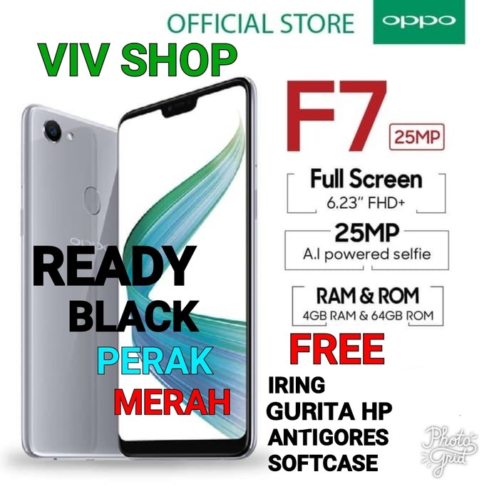 OPPO F7 RAM 4GB/64GB GARANSI RESMI OPPO INDONESIA