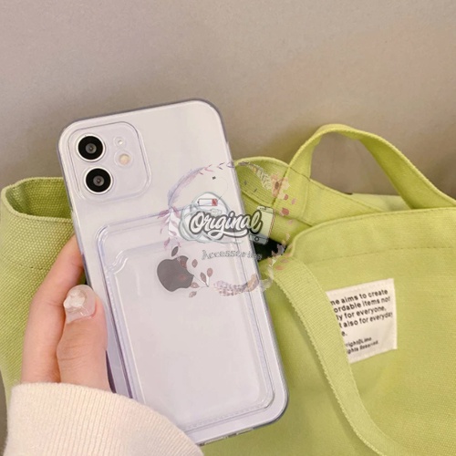 Case Casing Softcase Clear Airbag Bening Slot Kartu Photo Card IP Phone X XR XS MAX OR674