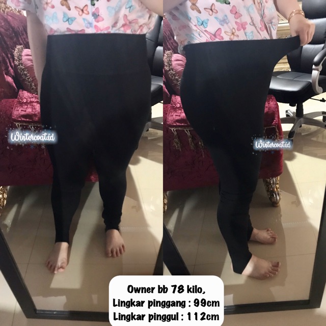 READY INDONESIA Legging winter thermal wanita big size jumbo celana musim dingin tebal premium