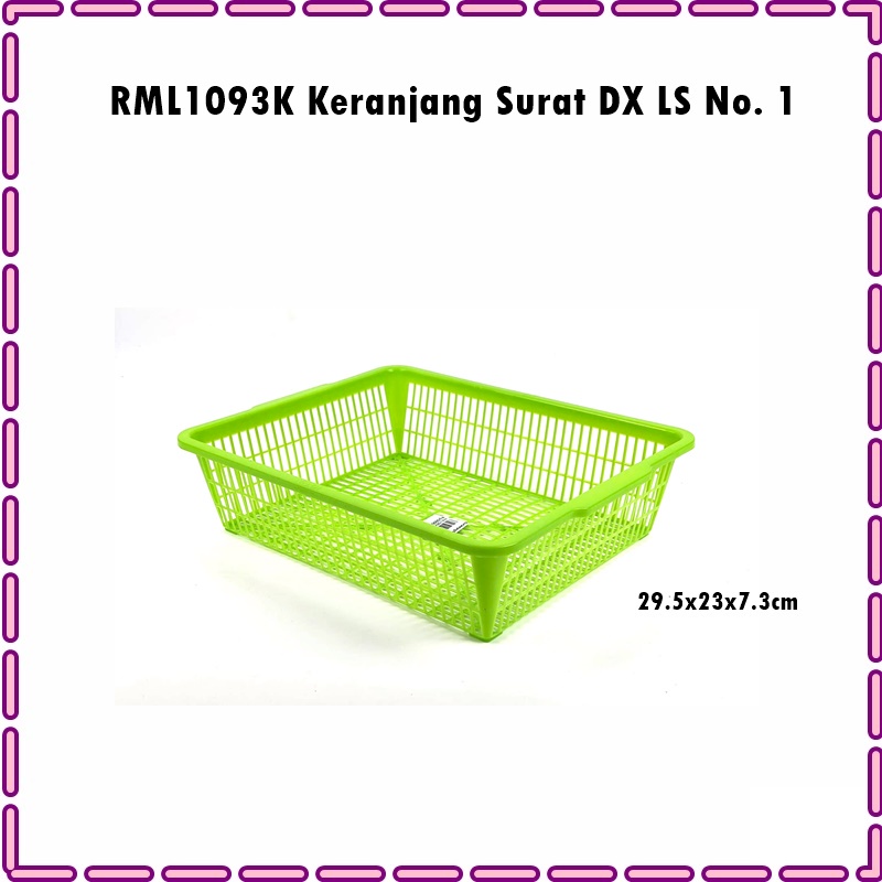 RML1093K Keranjang Surat/Keranjang Serbaguna Warna Warni Cantik LS DX No. 1