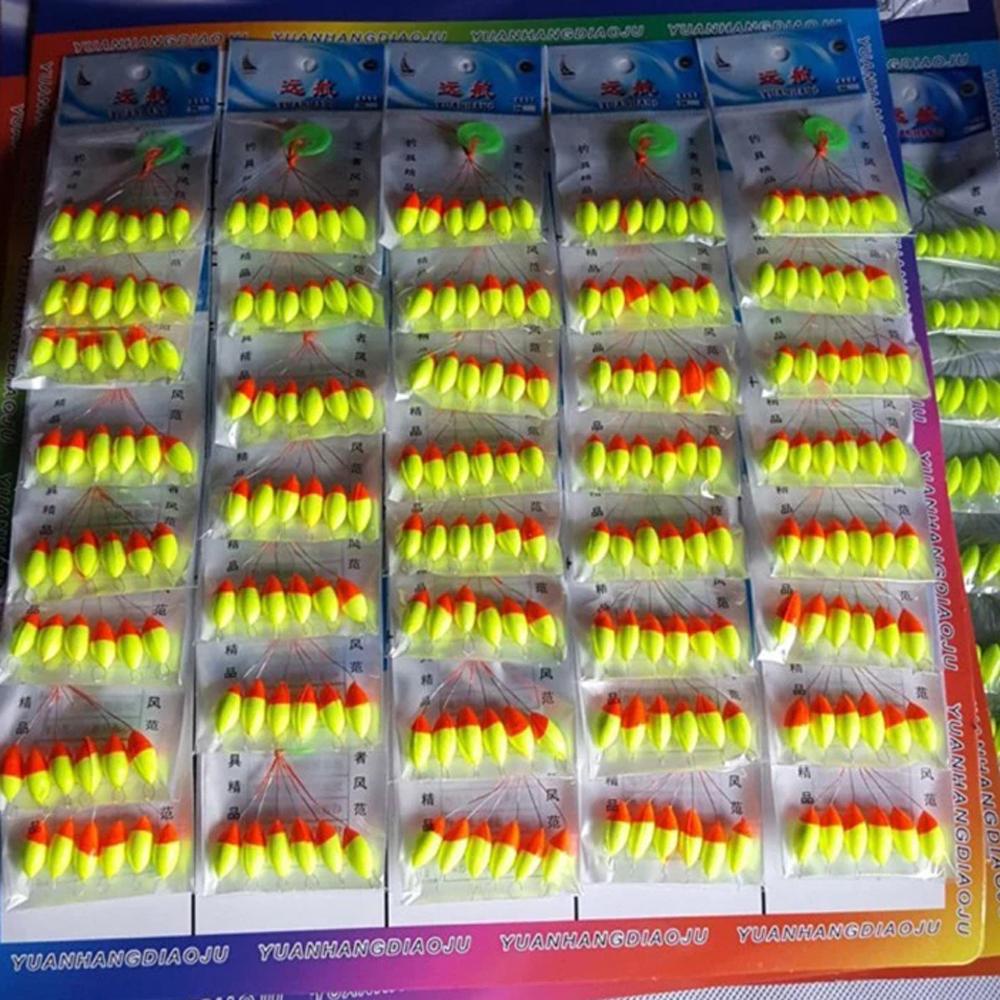 Nickolas1 Pelampung Pancing Oval Mini Pesca Fishing Stopper Space Pelampung Pancing Kacang Oval Warna Campur Pelampung Pancing Bobber