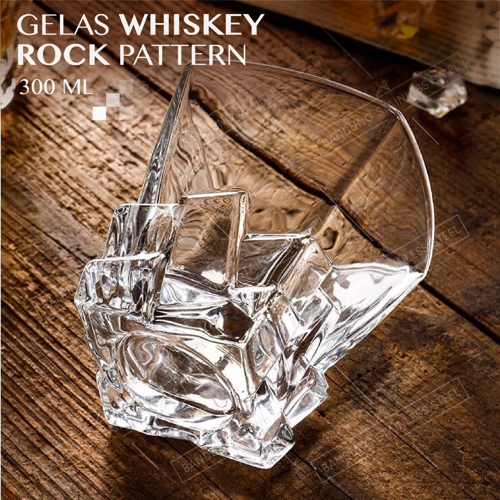 Gelas Whiskey Glass Kaca Whisky On The Rocks Air Minum beer bir vodka cangkir old fashion