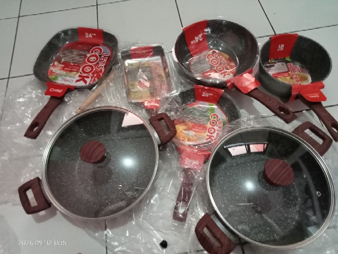Cypruz - Paket Super Lengkap Panci Set Cookware Kuali Alat Masak