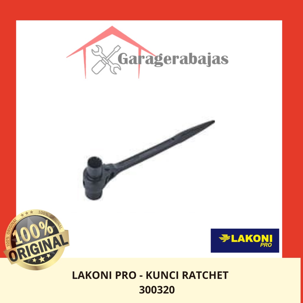 JETJO TOOLS - Kunci Ratchet 19x21mm / C. Wrench - LAKONI PRO 300320