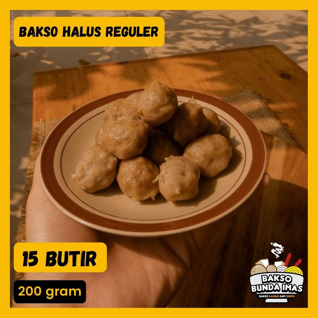 

BAKSO HALUS REGULER HOMEMADE 100% HALAL - ISI 15PCS