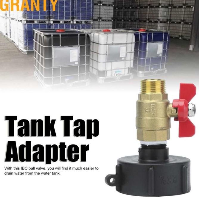 Granty Ibc Tote Tank Adapter Ball Valve Male Thread Drain Hose
