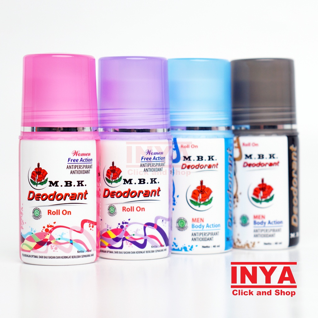 MBK WOMEN PINK FREE ACTION DEODORANT ROLL ON 40ml - Pink