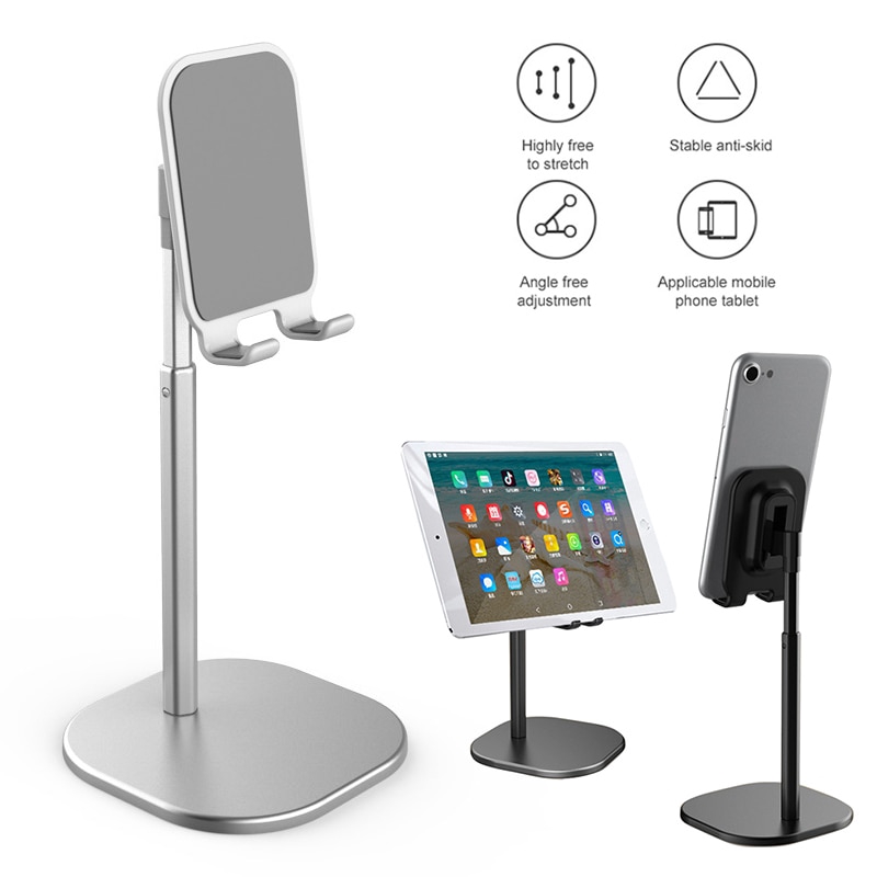 Stand Holder Handphone / Tablet Portable Bahan Aluminum