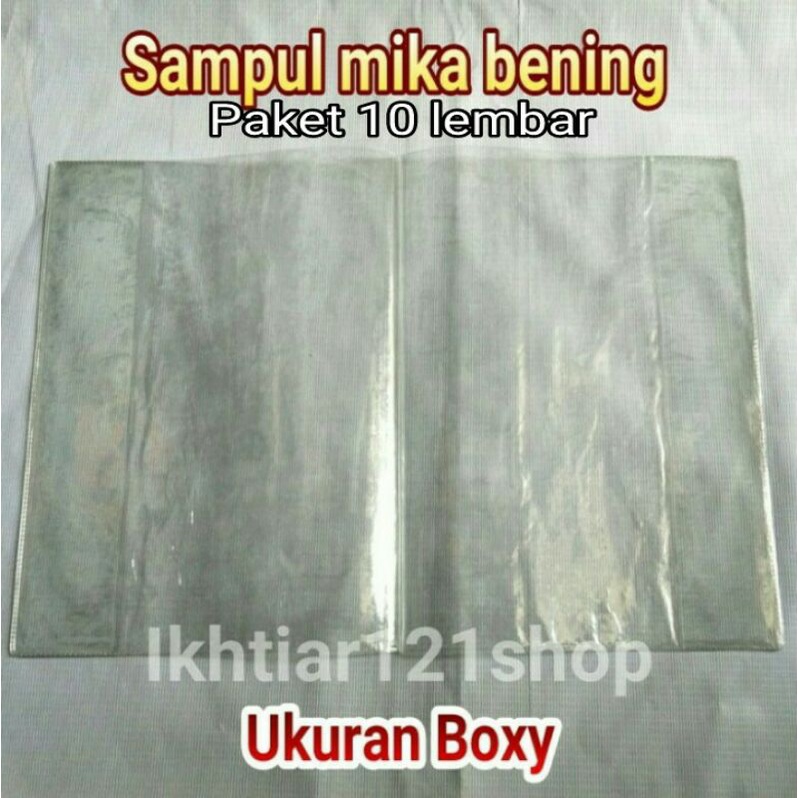 

Paket 10 Pcs Sampul Plastik Mika Ukuran Boxy