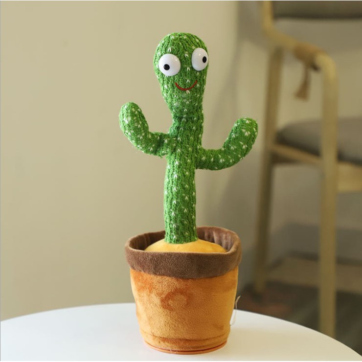 Cactus Toy Boneka Pintar Kaktus Joget Joged Goyang Bisa Ngomong Rekam Bicara Menari Dance Dancing