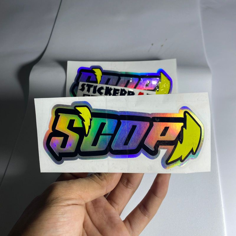 Stiker scop cutting sticker bukan print 1pcs