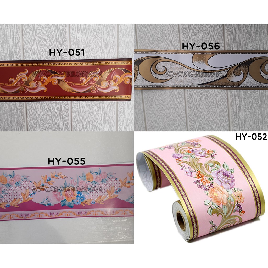 PROMO SALE BorderList Wallpaper New Border List Premium Motif Batik Bunga Kembang 3D 10cmX10meter