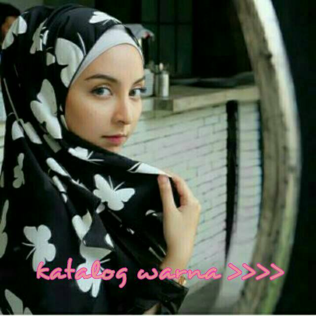 ORIGINAL ASLI Pashmina butterfly royal silk / maxmara / roberto cavali/ Velvet / satin/ glosy