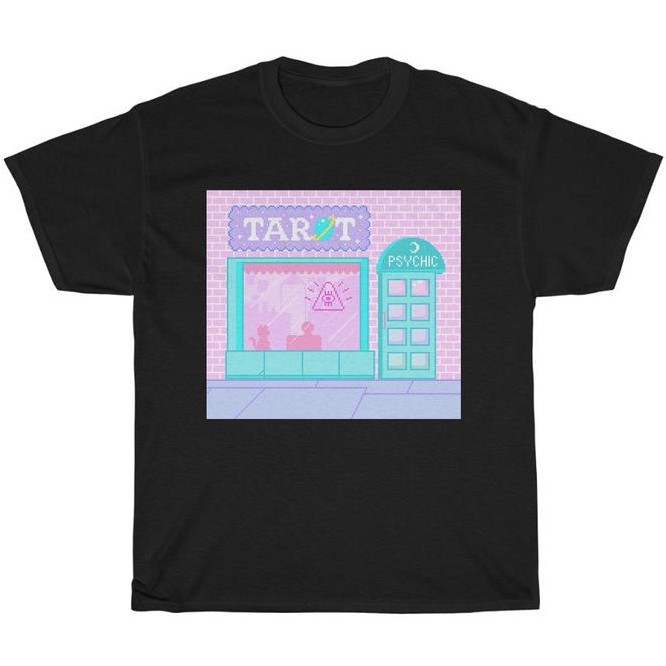 Tshirt Kawaii Aesthetic Tarot place Premium Cotton Combed 24s