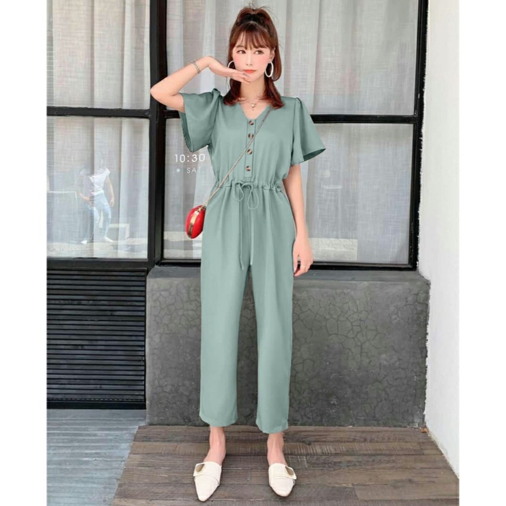 [MCFK] Jumpsuit Thania / Jumpsuit Wanita Korea / Overall Wanita / Jumpsuit Polos / Jumpsuit Wanita