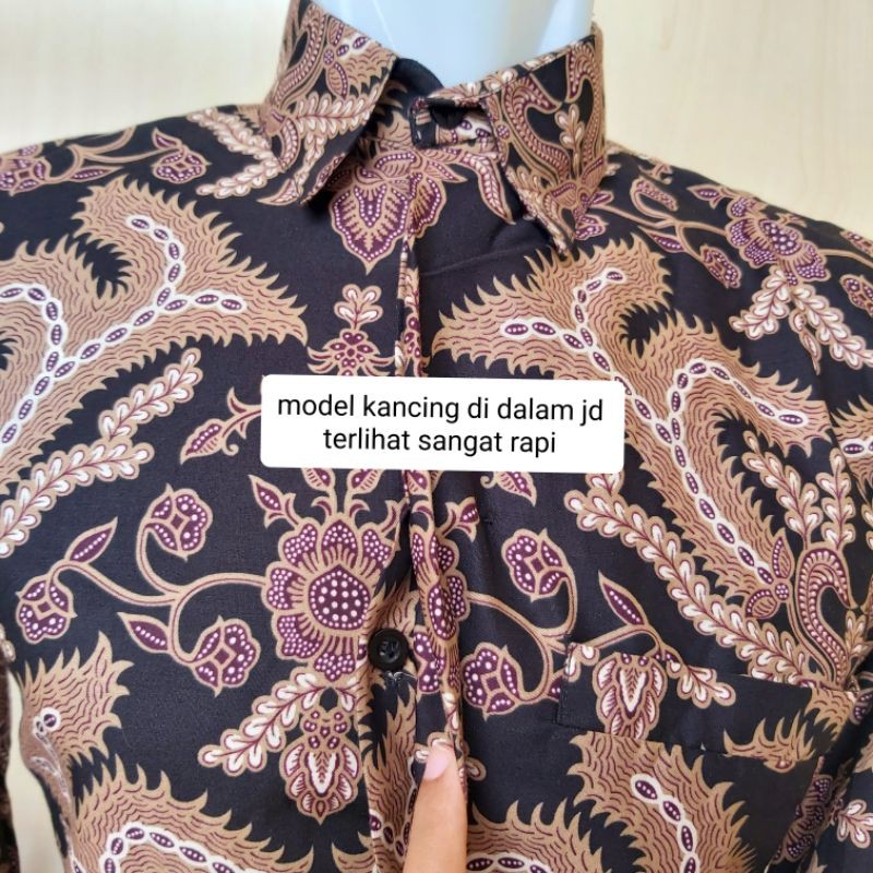 Couple Batik Ayah Anak Katun Primisima Lapis Furing Kode CAPD01