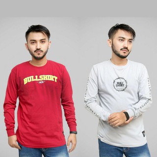 Long sleeve Kaos  Distro Lengan  Panjang  Original  Bullshirt 