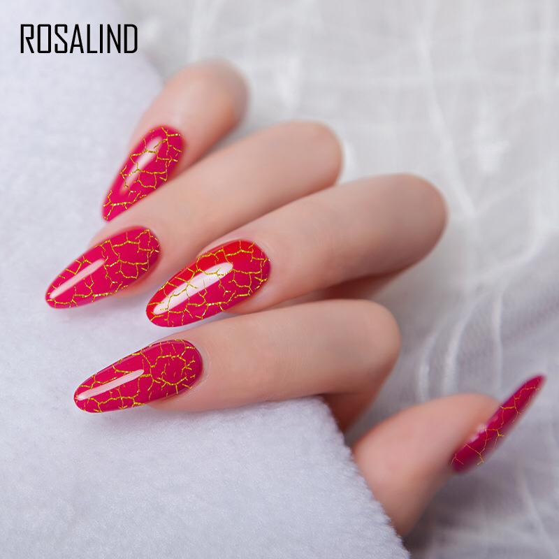 ROSALIND Crackle Series Gel Nail Polish UV LED Nail Art / Kutek / Cat Kuku