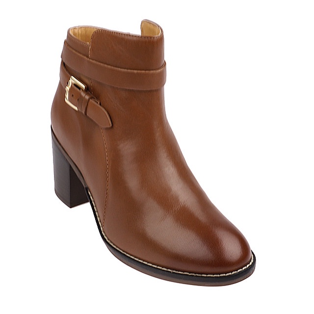 Hush Puppies Sepatu Boots Wanita Hannah Strap Boot Brown
