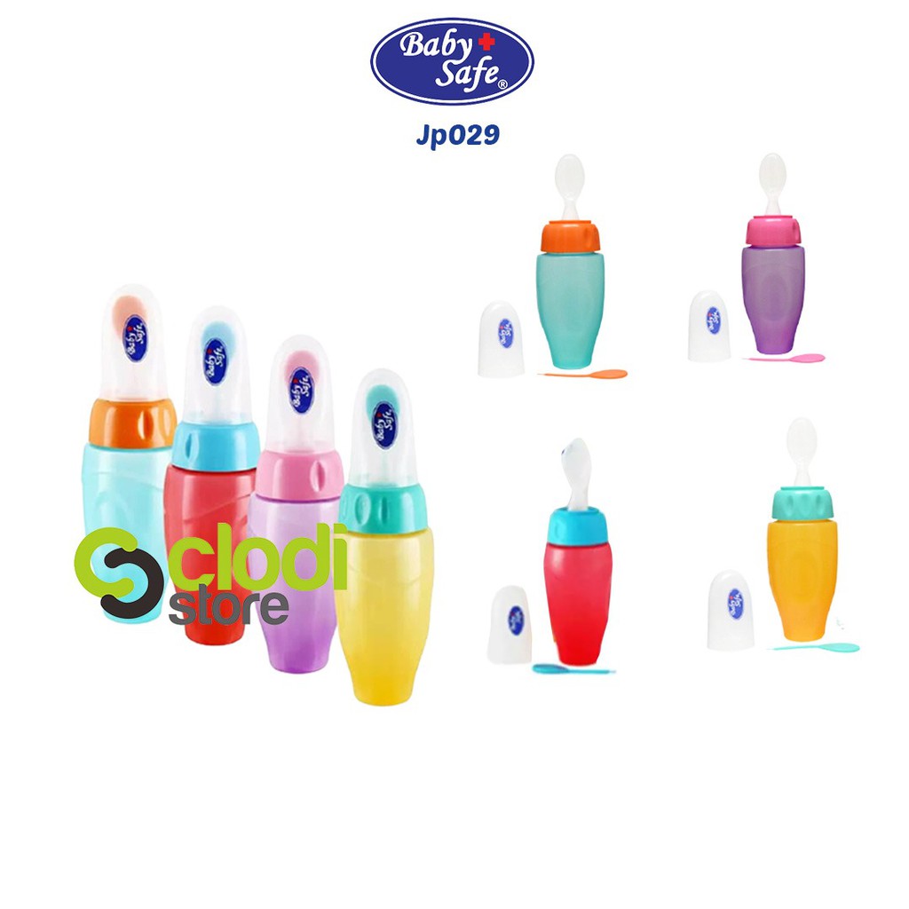 Baby Safe JP029 Botol Sendok Makan Bayi / Bottle Spoon Babysafe / Feeding Soft Feeder Easy Squeezy