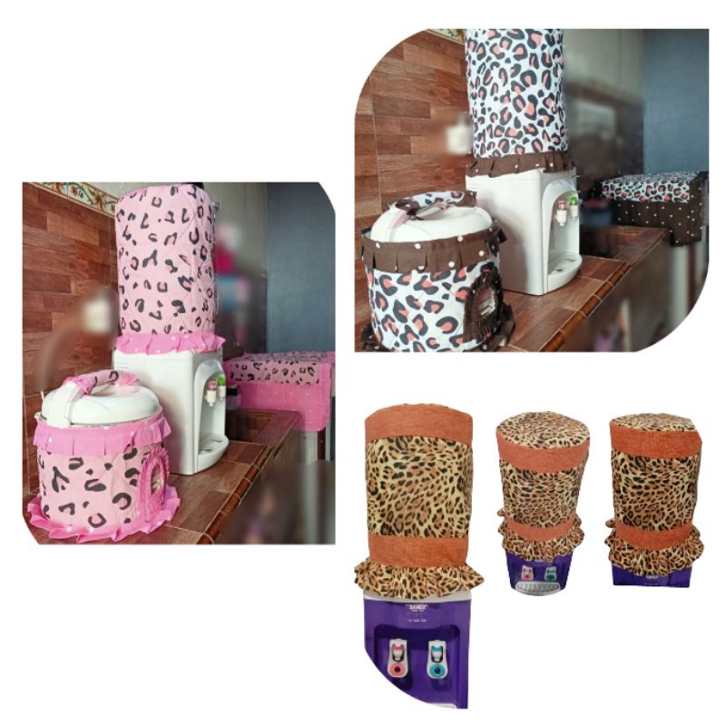 Serba.leopard set kitchen 3in1 leopard macan tutul cheetah animal print