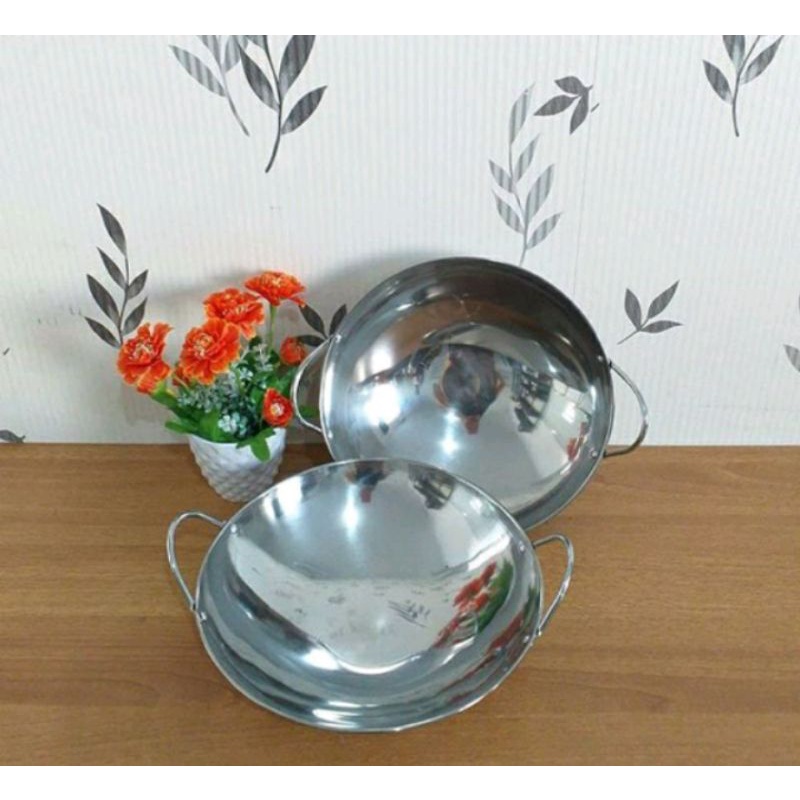 Wajan kuali kenceng mini stainless wajan stainless kecil