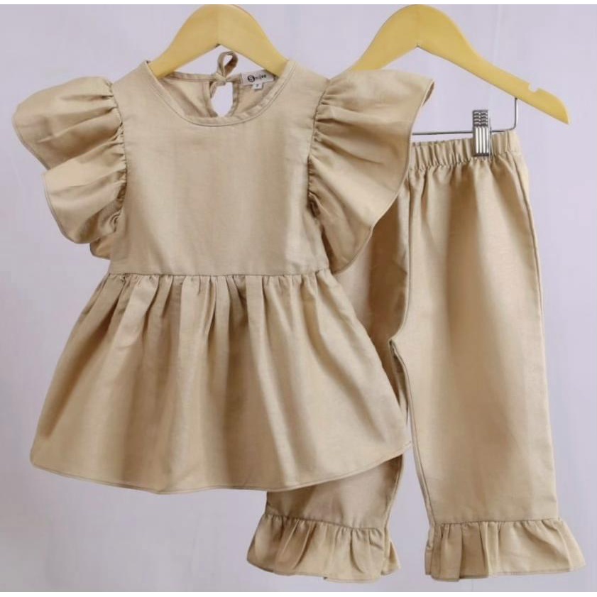 SET BELLA SETELAN ANAK PEREMPUAN BY SMILEE 1-5 th Baju Setelan Anak