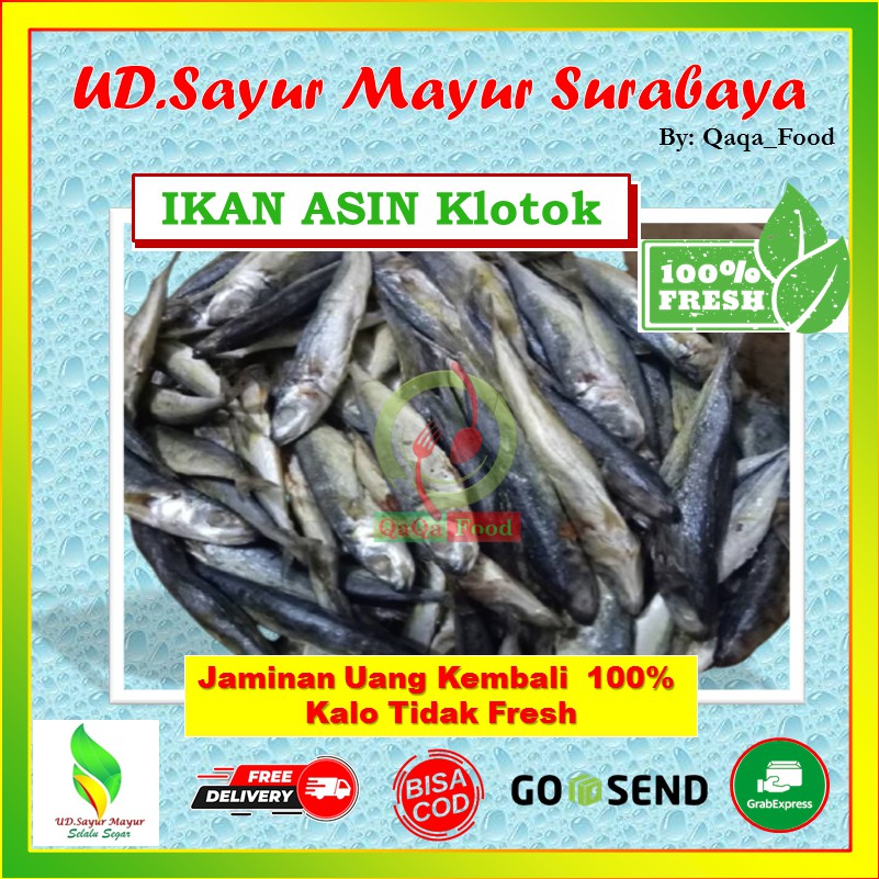 

Ikan ASIN KLOTOK Segar fresh Lauk Pauk Murah Berkwalitas 250 Gram - UD045