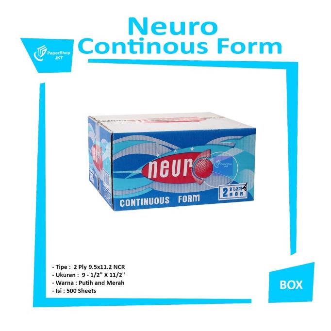 

Continous Form 91/2 x 11 2 Ply/2 ( K2/2 Neuro ) NCR / Kertas Komputer