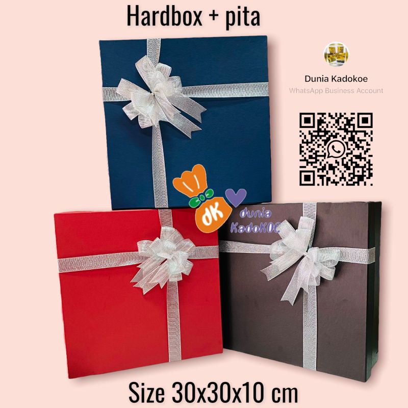 Jual Berbagai Macam Hardbox Kotak Kado Gift Box With Ribbob Kotak